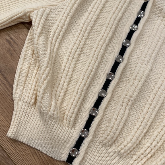 Y/Project Evergreen first Edition beige knit cardigan 100% Wool Size 40 - Picture 4 of 7